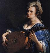 Artemisia  Gentileschi Self portrait painting